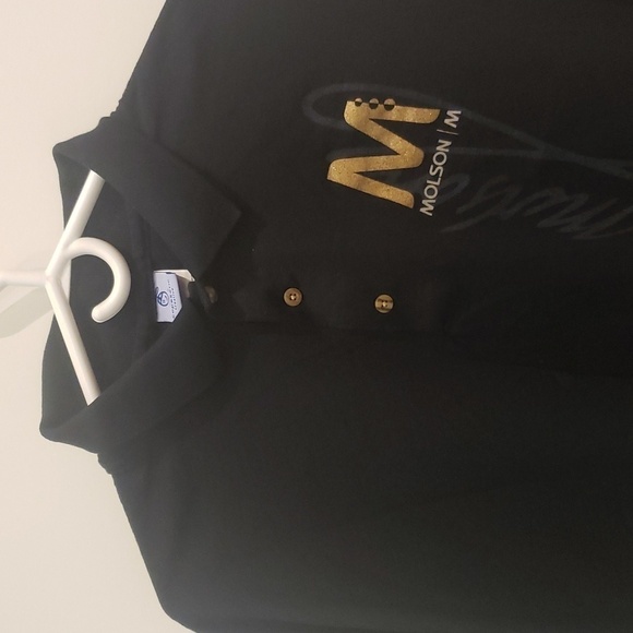 Copasetic Polo T-Shirt Black Men's XL Molson - Picture 5 of 11